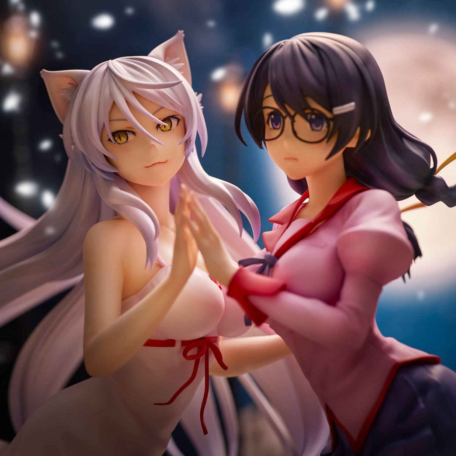 Tsubasa Hanekawa Set PVC Statuen 19 cm Nekomonogatari Monogatari Series Prizefiguren Yokina