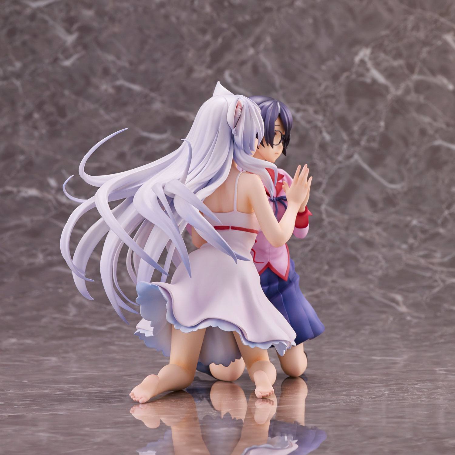 Tsubasa Hanekawa Set PVC Statuen 19 cm Nekomonogatari Monogatari Series Prizefiguren Yokina