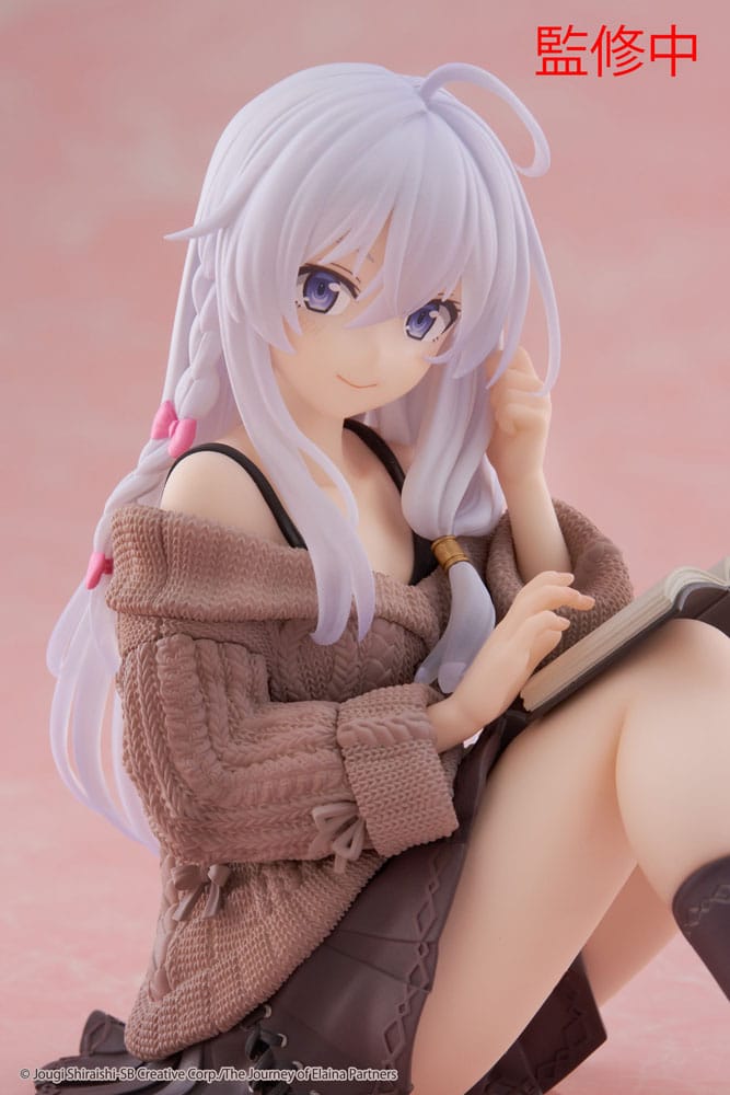 Wandering Witch: The Journey of Elaina PVC Statue Desktop Cute Figure Elaina Casual Clothes Ver. 13 cm Prizefiguren Yokina