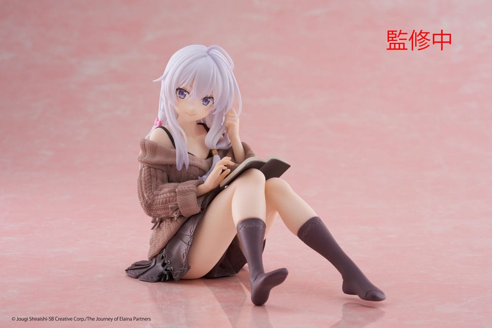 Wandering Witch: The Journey of Elaina PVC Statue Desktop Cute Figure Elaina Casual Clothes Ver. 13 cm Prizefiguren Yokina