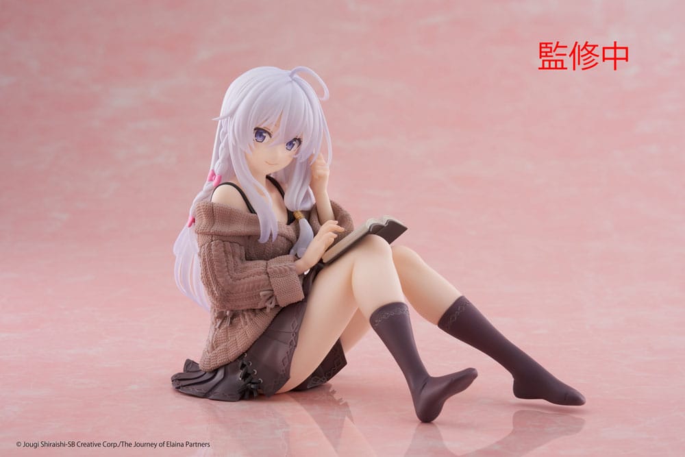 Wandering Witch: The Journey of Elaina PVC Statue Desktop Cute Figure Elaina Casual Clothes Ver. 13 cm Prizefiguren Yokina