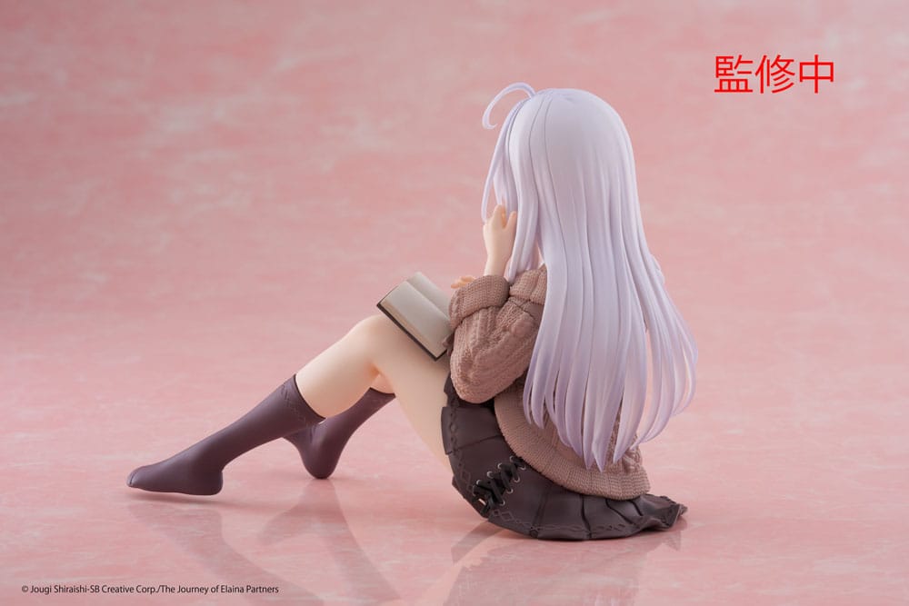 Wandering Witch: The Journey of Elaina PVC Statue Desktop Cute Figure Elaina Casual Clothes Ver. 13 cm Prizefiguren Yokina