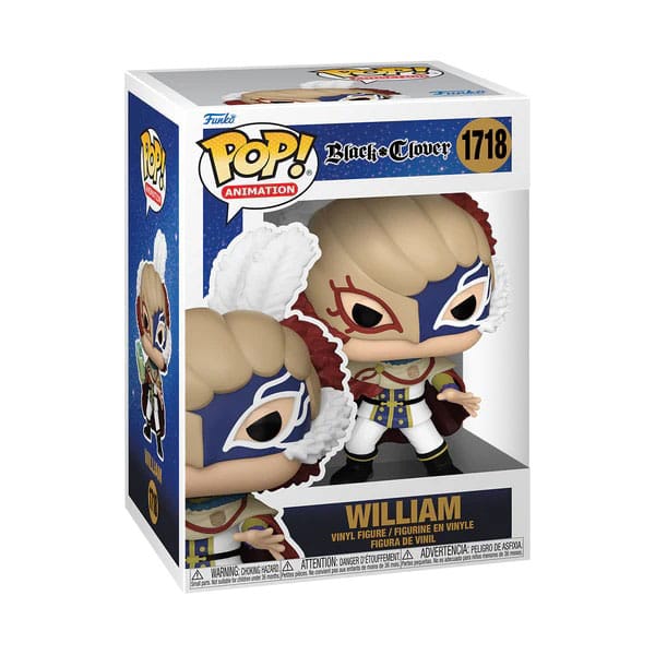 William POP! Animation Vinyl Figur 9 cm Black Clover Funko POP! Yokina