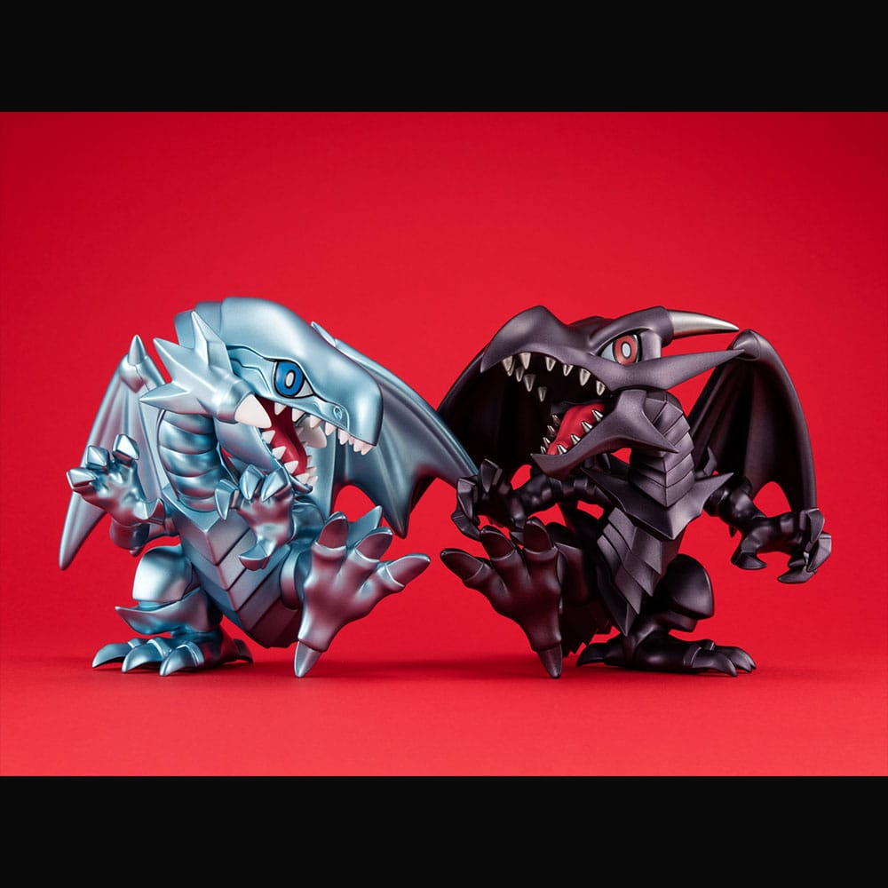 Yu-Gi-Oh! Duel Monsters Megatoon PVC Statue Red Eyes Black Dragon & The Winged Dragon of Ra 13 cm (with gift) Prizefiguren Yokina