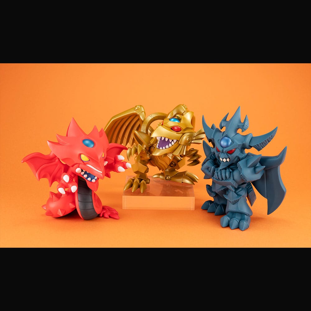Yu-Gi-Oh! Duel Monsters Megatoon PVC Statue Red Eyes Black Dragon & The Winged Dragon of Ra 13 cm (with gift) Prizefiguren Yokina