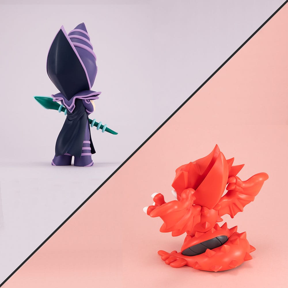 Yu-Gi-Oh! Duel Monsters Megatoon PVC Statue Slifer the Sky Dragon & Dark Magician (with gift) Prizefiguren Yokina