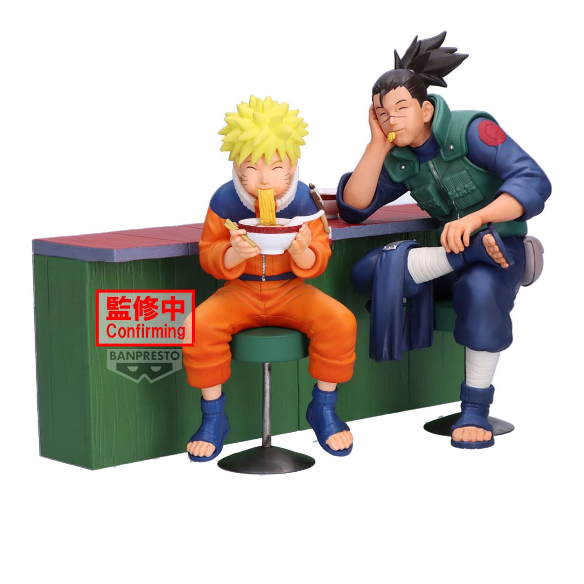 Naruto 72 Series PVC Statue Naruto Uzumaki & Iruka Umino (B: Iruka Umino) 13 cm Prizefiguren Yokina