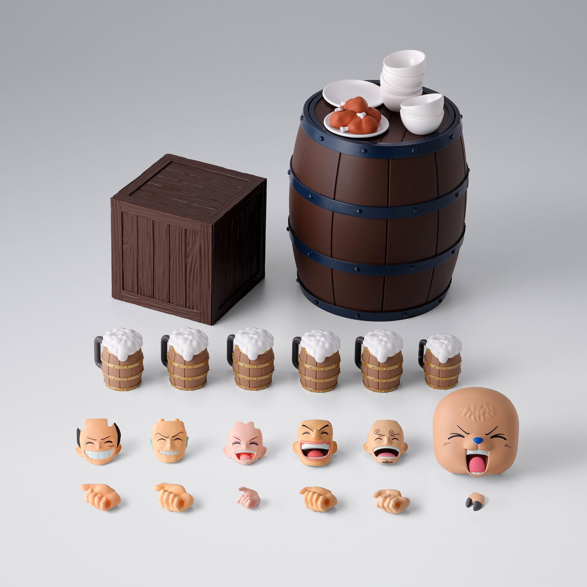 One Piece S.H. Figuarts Zubehör-Set The Straw Hat Crew Party Set Figurenzubehör Yokina