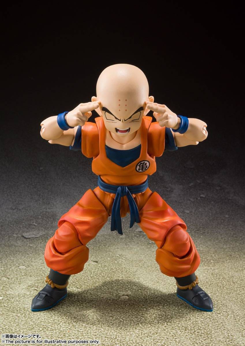 Dragon Ball Z S.H. Figuarts Actionfigur Krillin-Earth's Strongest Man 12 cm Figmas Yokina