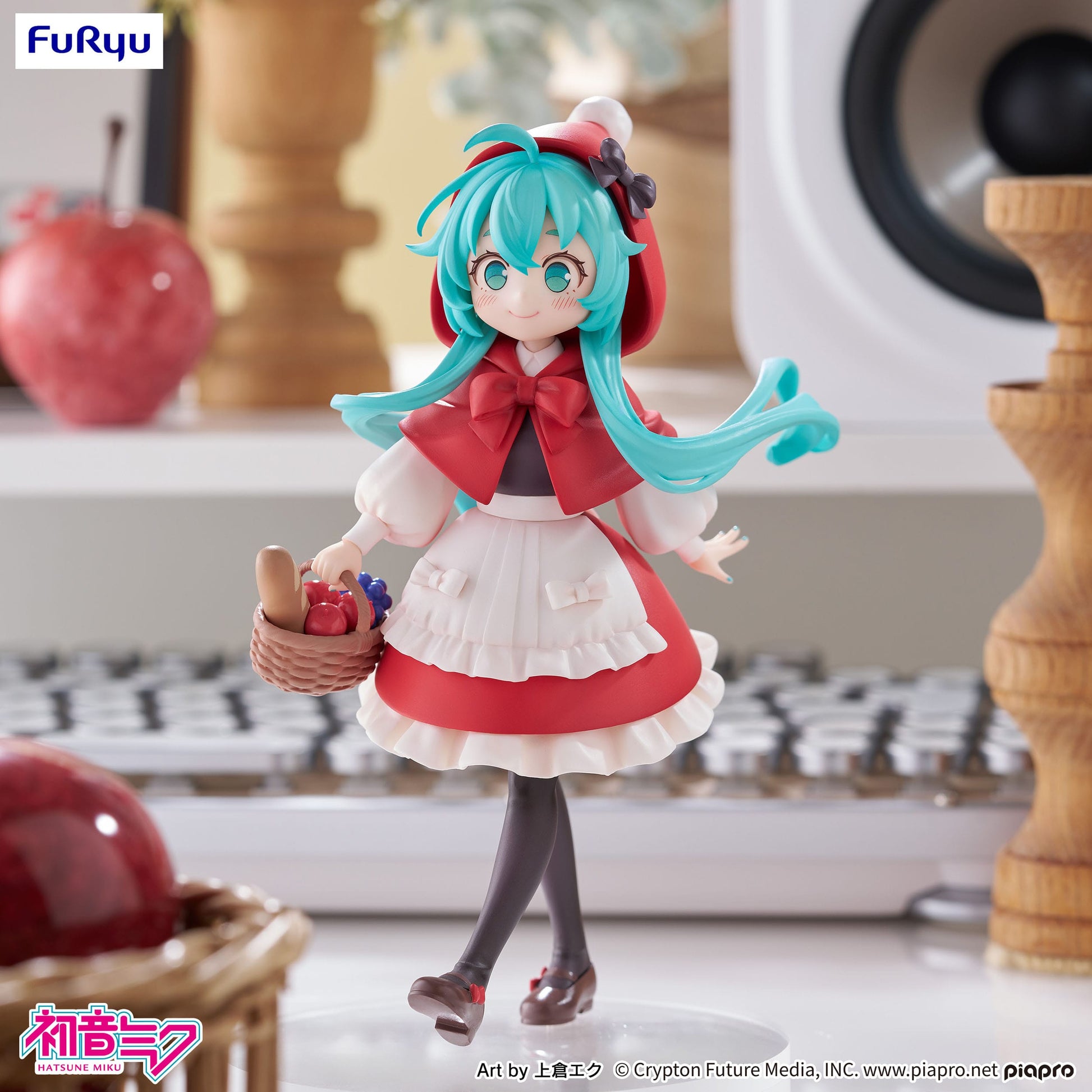 Hatsune Miku Desktop Fairy PVC Statue Hatsune Miku Little red riding hood Ver. 16 cm Prizefiguren Yokina