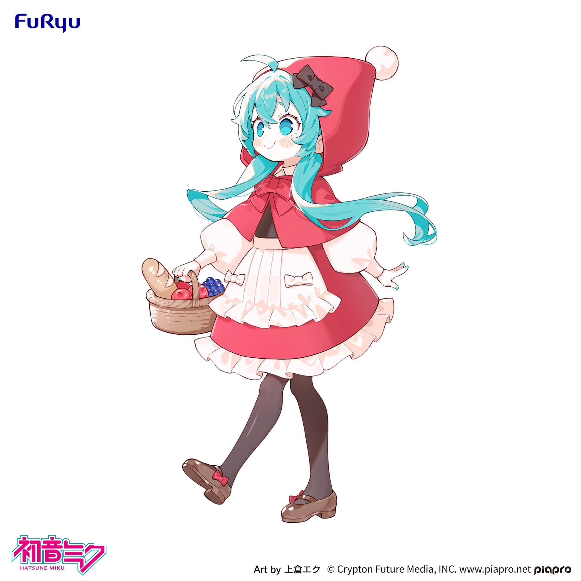 Hatsune Miku Desktop Fairy PVC Statue Hatsune Miku Little red riding hood Ver. 16 cm Prizefiguren Yokina