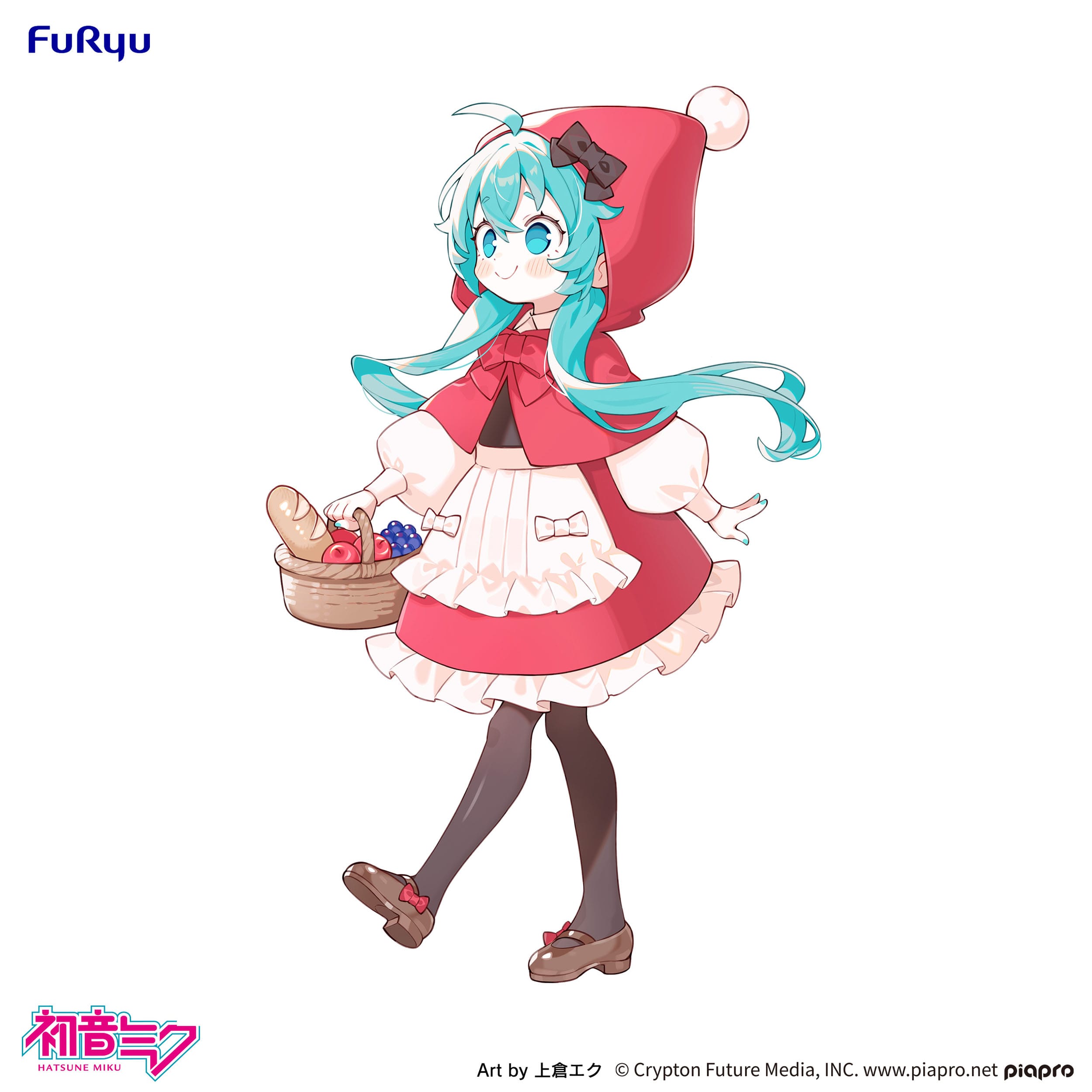 Hatsune Miku Desktop Fairy PVC Statue Hatsune Miku Little red riding hood Ver. 16 cm Prizefiguren Yokina