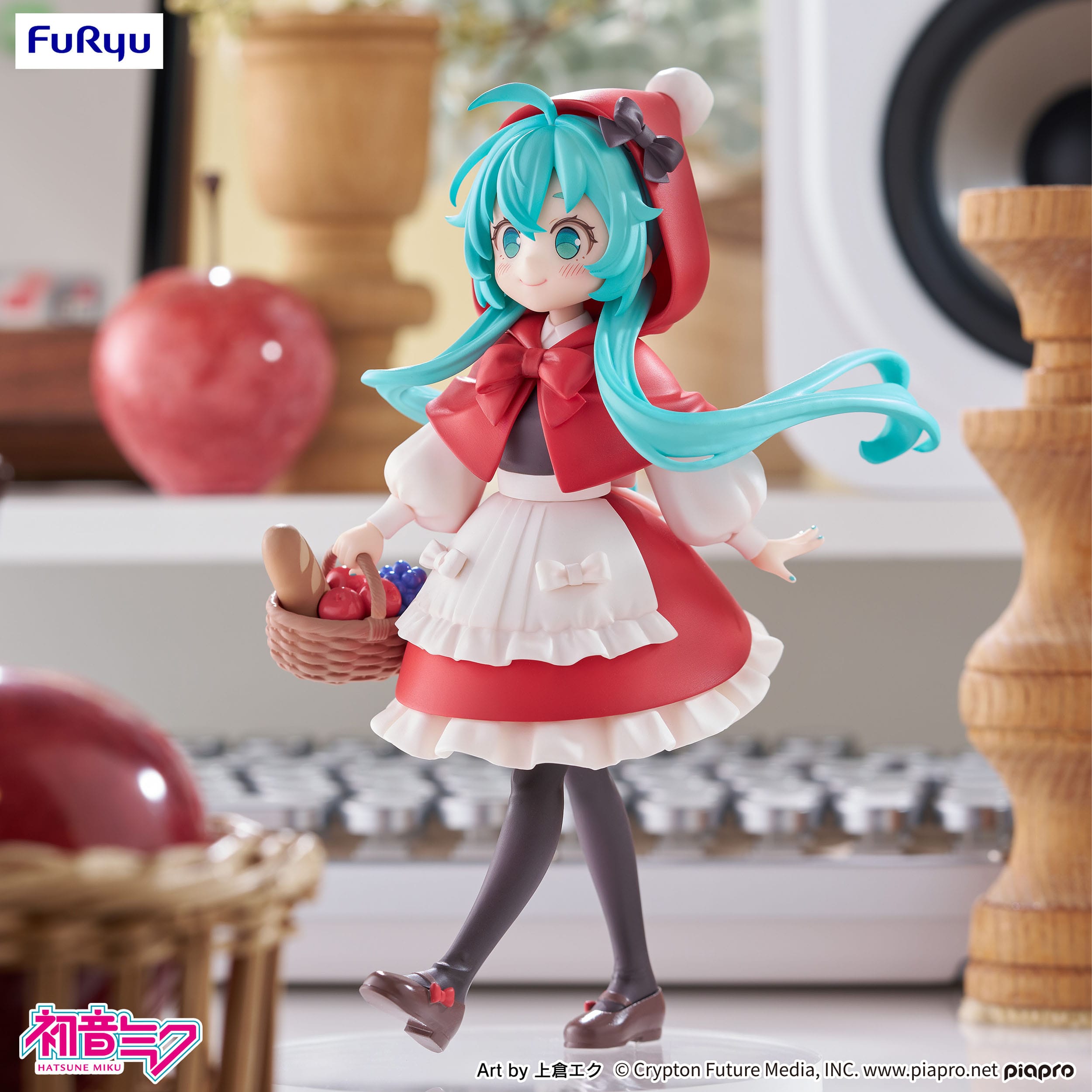 Hatsune Miku Desktop Fairy PVC Statue Hatsune Miku Little red riding hood Ver. 16 cm Prizefiguren Yokina