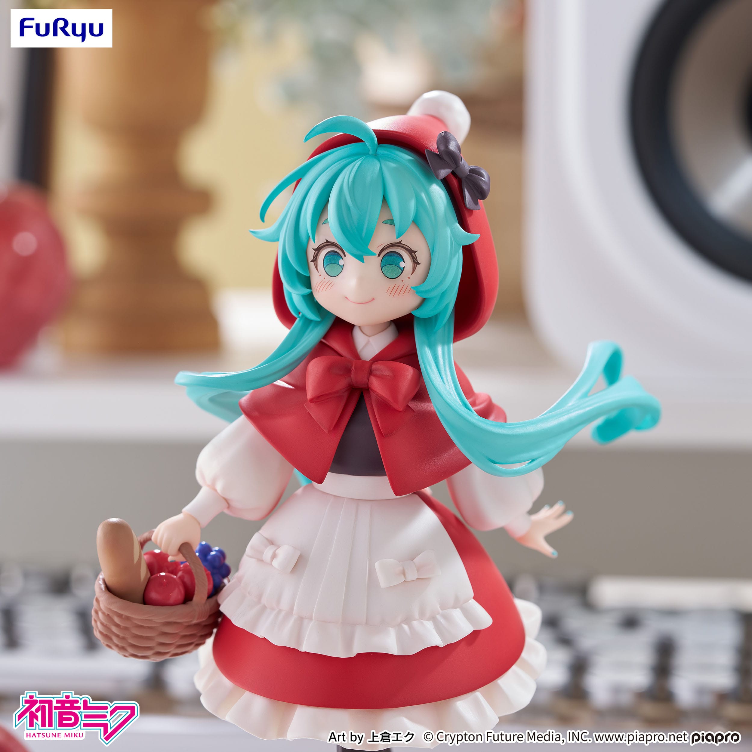 Hatsune Miku Desktop Fairy PVC Statue Hatsune Miku Little red riding hood Ver. 16 cm Prizefiguren Yokina