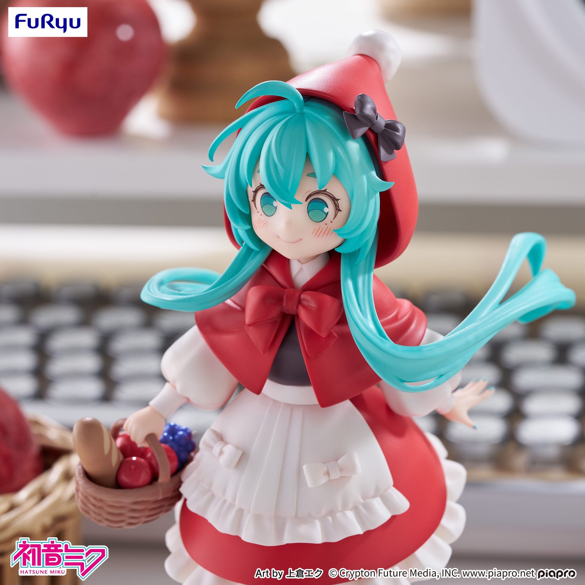 Hatsune Miku Desktop Fairy PVC Statue Hatsune Miku Little red riding hood Ver. 16 cm Prizefiguren Yokina