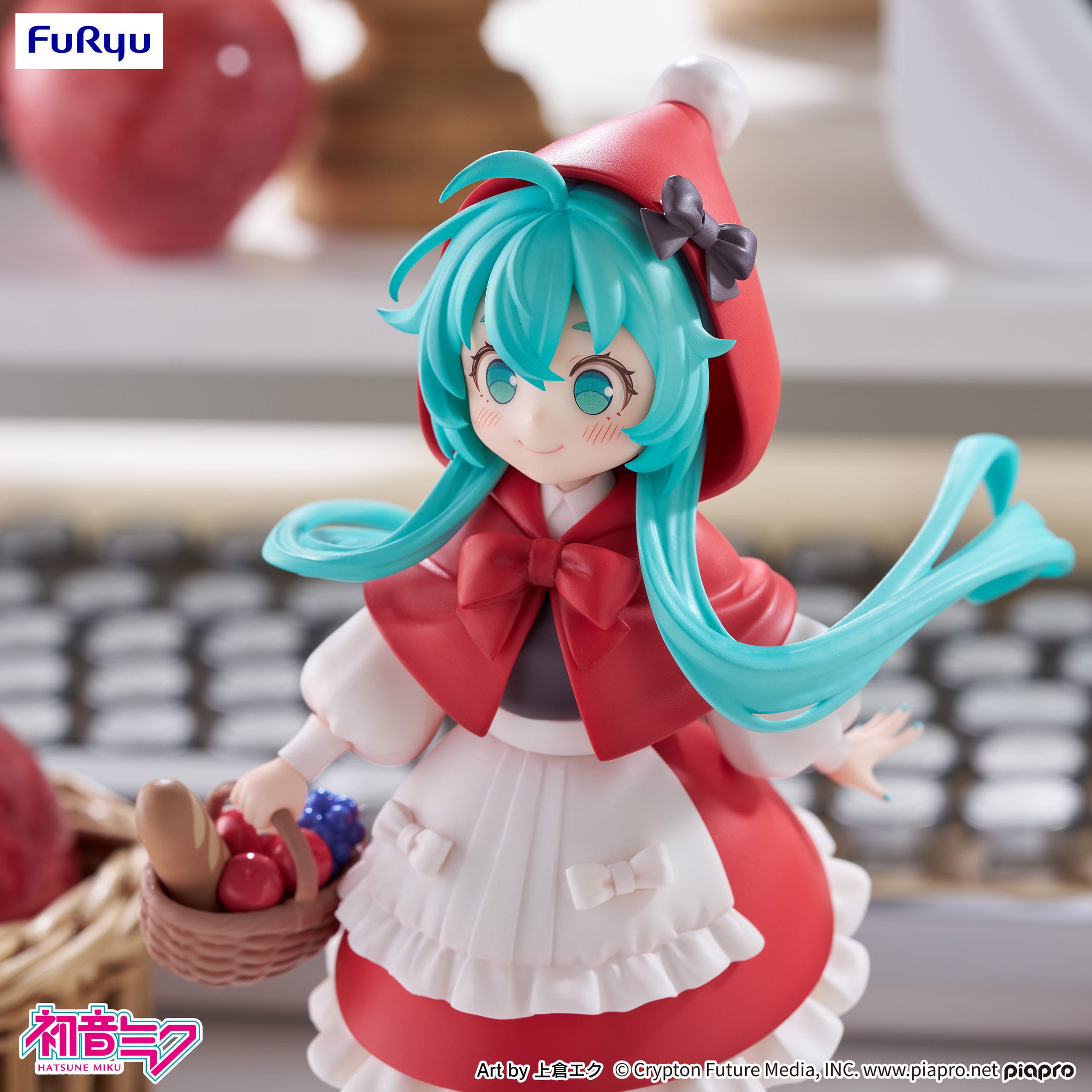Hatsune Miku Desktop Fairy PVC Statue Hatsune Miku Little red riding hood Ver. 16 cm Prizefiguren Yokina