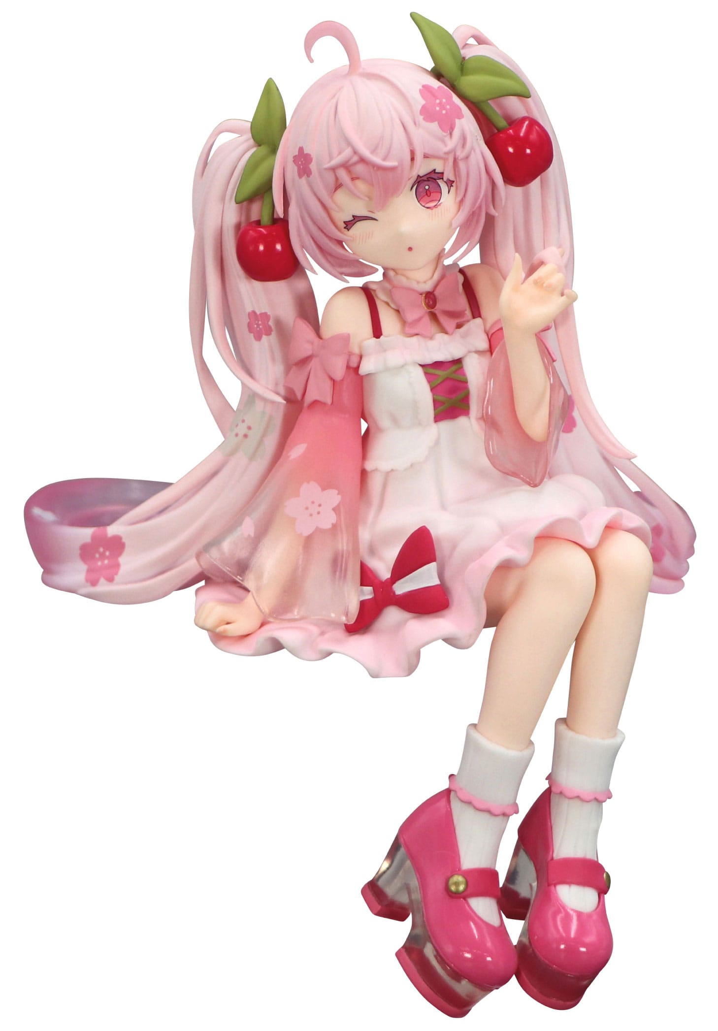 Hatsune Miku Noodle Stopper PVC Statue Sakura Miku 2025 Wink Ver. 14 cm Prizefiguren Yokina