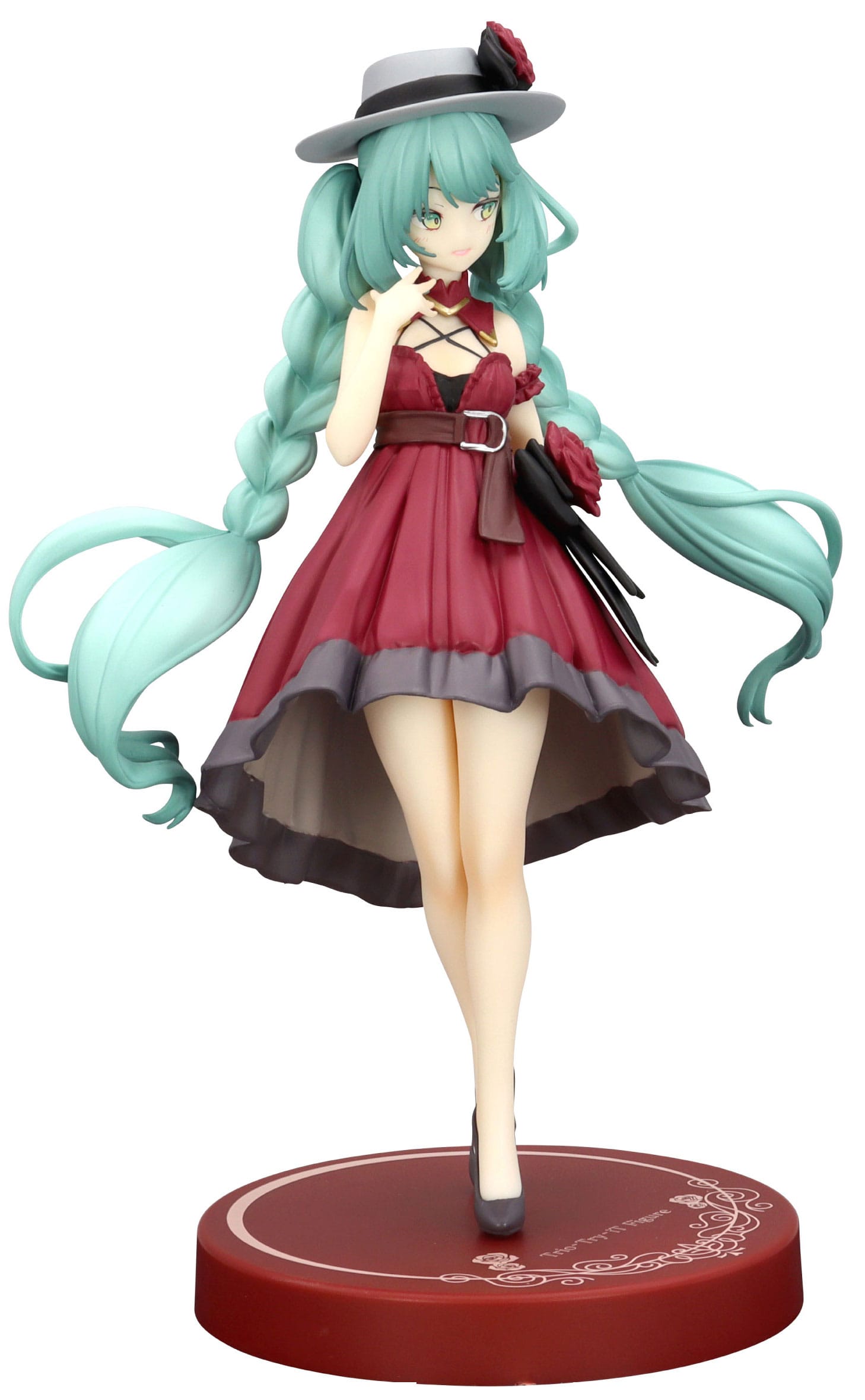 Hatsune Miku Trio-Try-iT PVC Statue Hatsune Miku Outing Dress Red Color Ver. 19 cm Prizefiguren Yokina