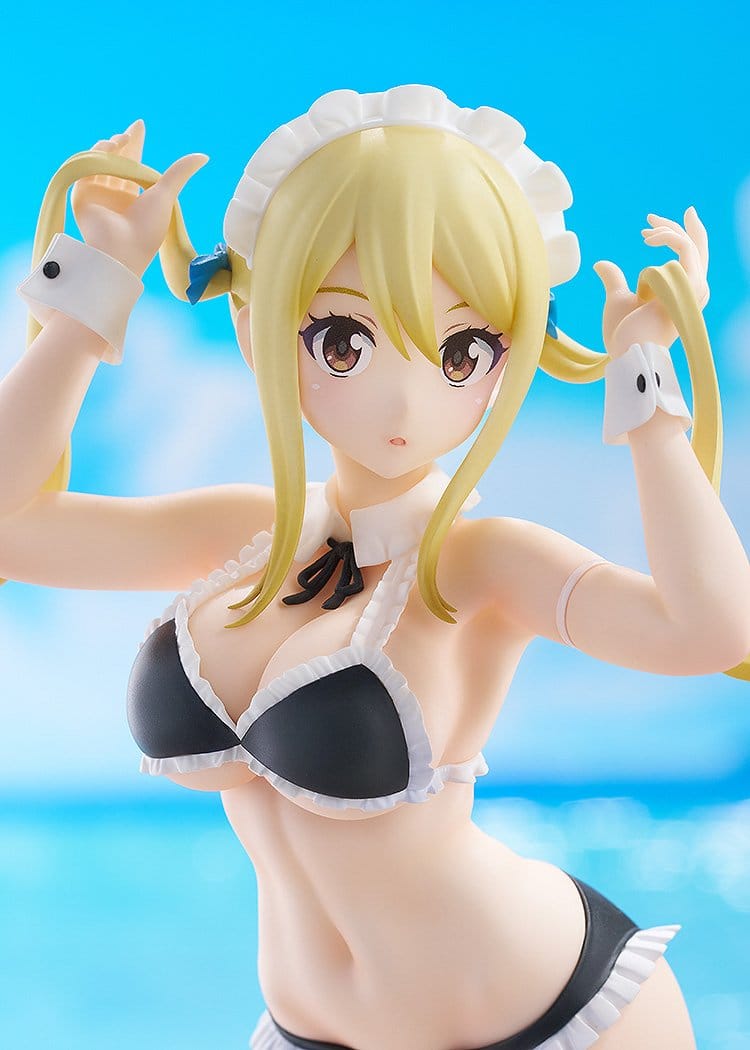 Fairy Tail 100 Years Quest Beach Queens Pop Up Parade PVC Statue Lucy Heartfilia: Virgo Form Swimsuit Ver. L Size 23 cm Prizefiguren Yokina