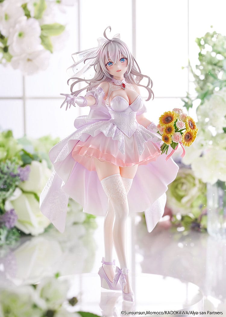 Alya Sometimes Hides Her Feelings in Russian Statue 1/7 Alisa Mikhailovna Kujou Wedding Dress Ver. 24 cm Scalefiguren Yokina