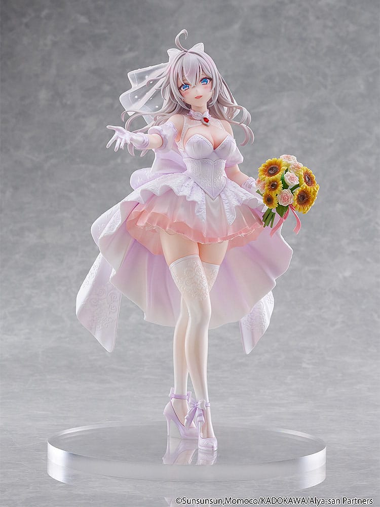 Alya Sometimes Hides Her Feelings in Russian Statue 1/7 Alisa Mikhailovna Kujou Wedding Dress Ver. 24 cm Scalefiguren Yokina