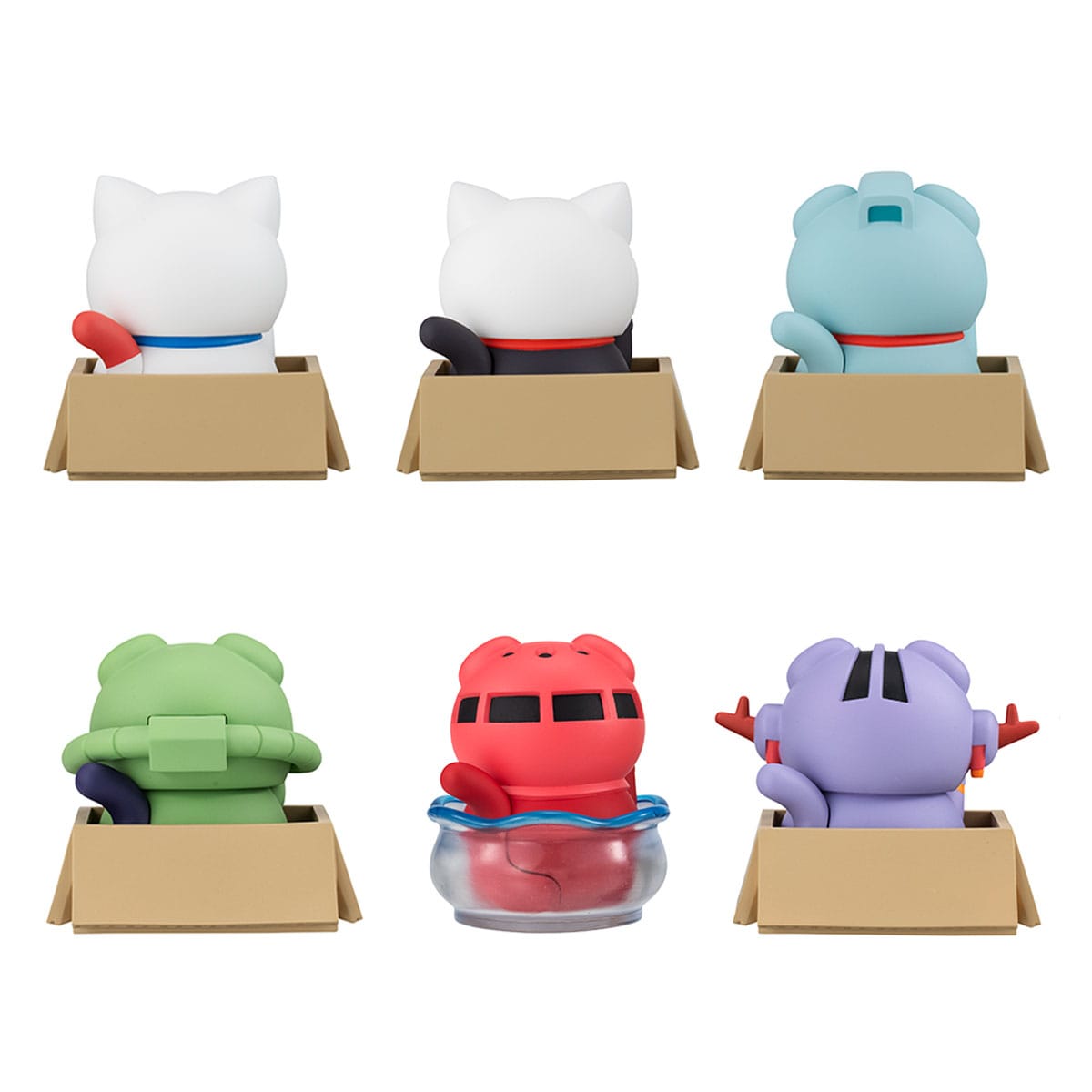 Mobile Suit Gundam Mega Cat Project 6 Blind Box Nyandam Sammelfiguren Luckycat 6 cm Minifiguren Yokina