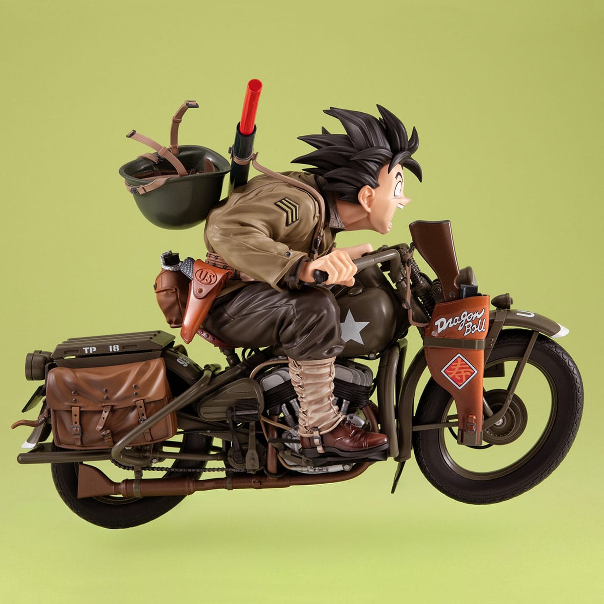 Dragonball Z 05 Desktop Real McCoy PVC Diorama Son Goku & Bike 18 cm Prizefiguren Yokina