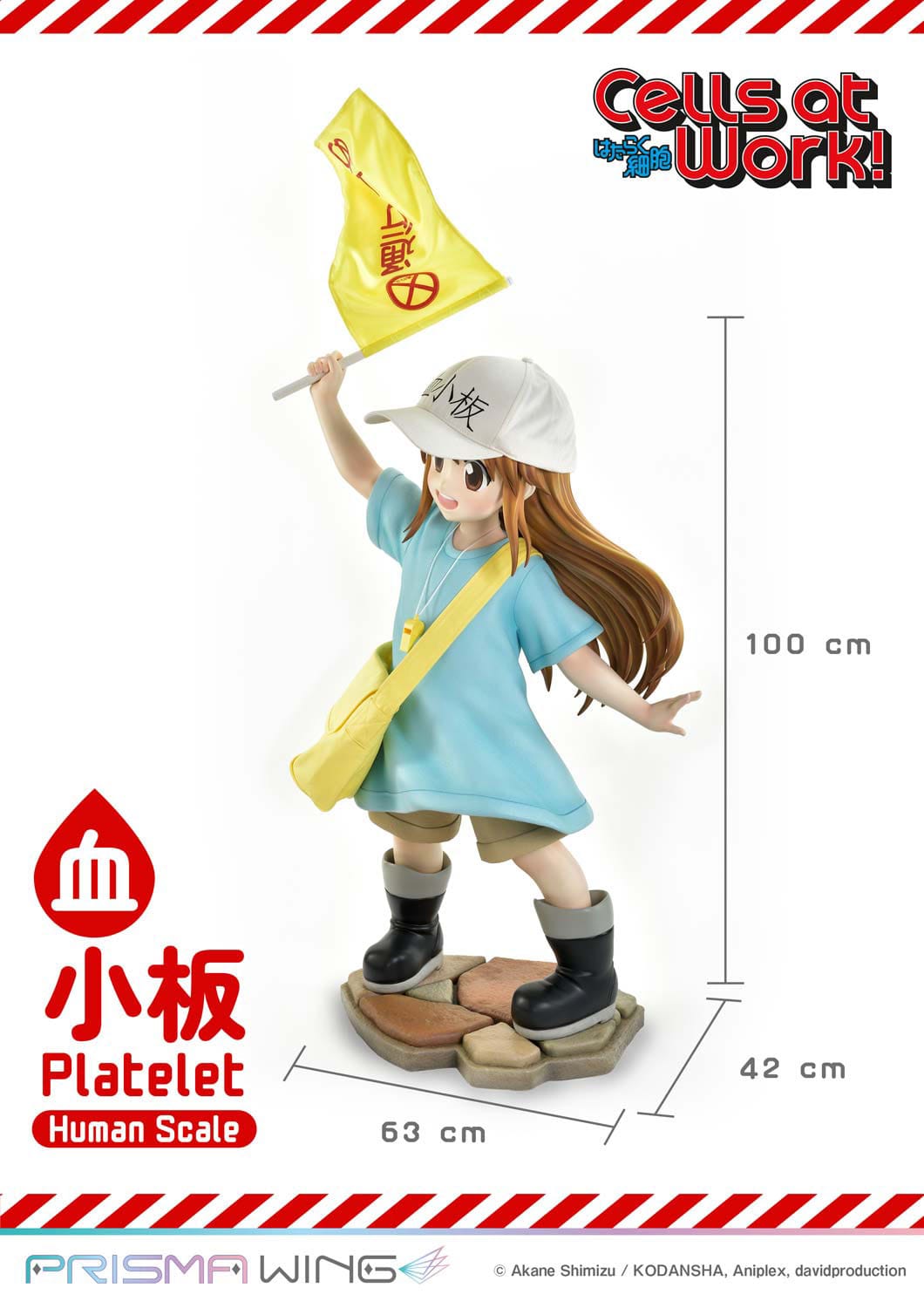 Cells at Work! Life Scale Masterline Series Statue Platelet 100 cm Scalefiguren Yokina
