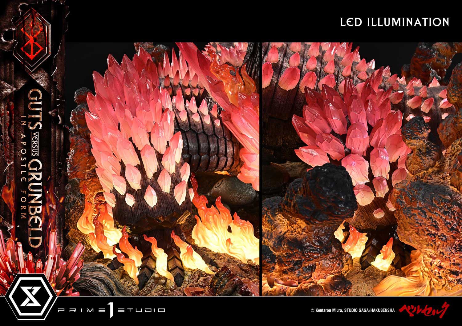 Berserk Ultimate Diorama Masterline Series Statue Berserk Guts vs. Grunbeld in Apostle Form 58 cm Prizefiguren Yokina