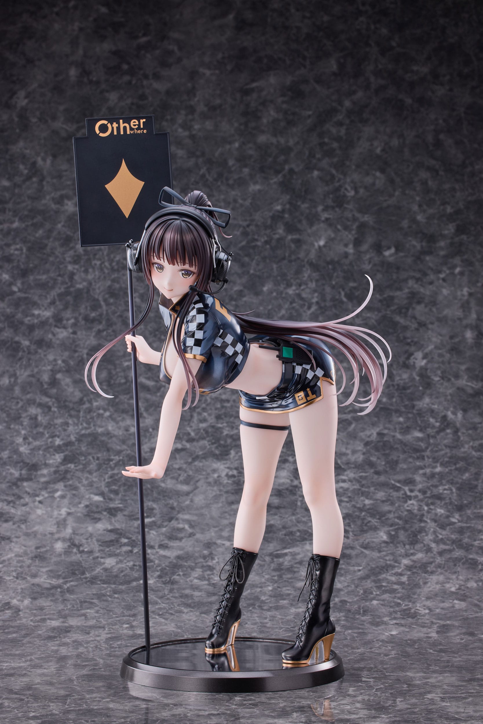Original Character PVC Statue 1/4 Racing Girl Kurumizawa 43 cm Hentai Yokina