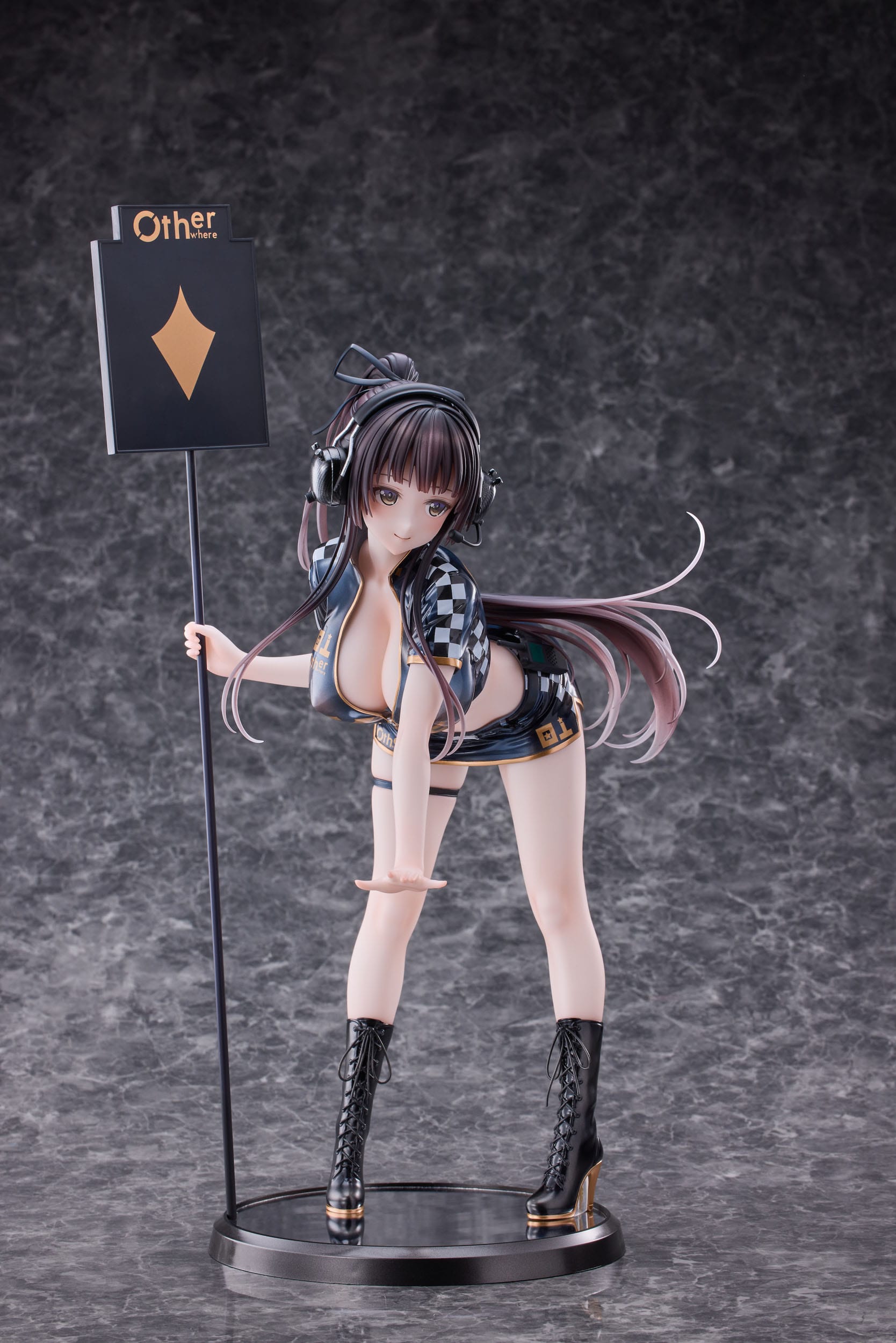 Original Character PVC Statue 1/4 Racing Girl Kurumizawa 43 cm Hentai Yokina