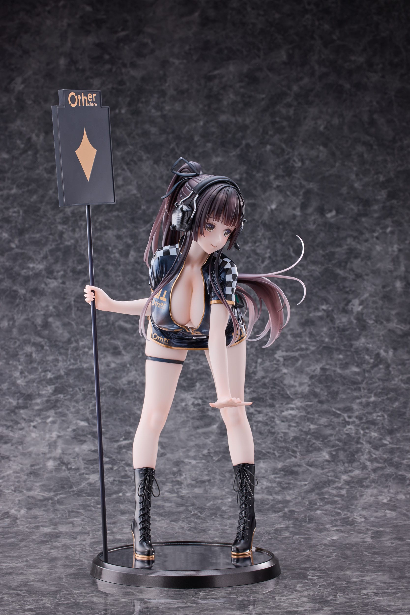 Original Character PVC Statue 1/4 Racing Girl Kurumizawa 43 cm Hentai Yokina