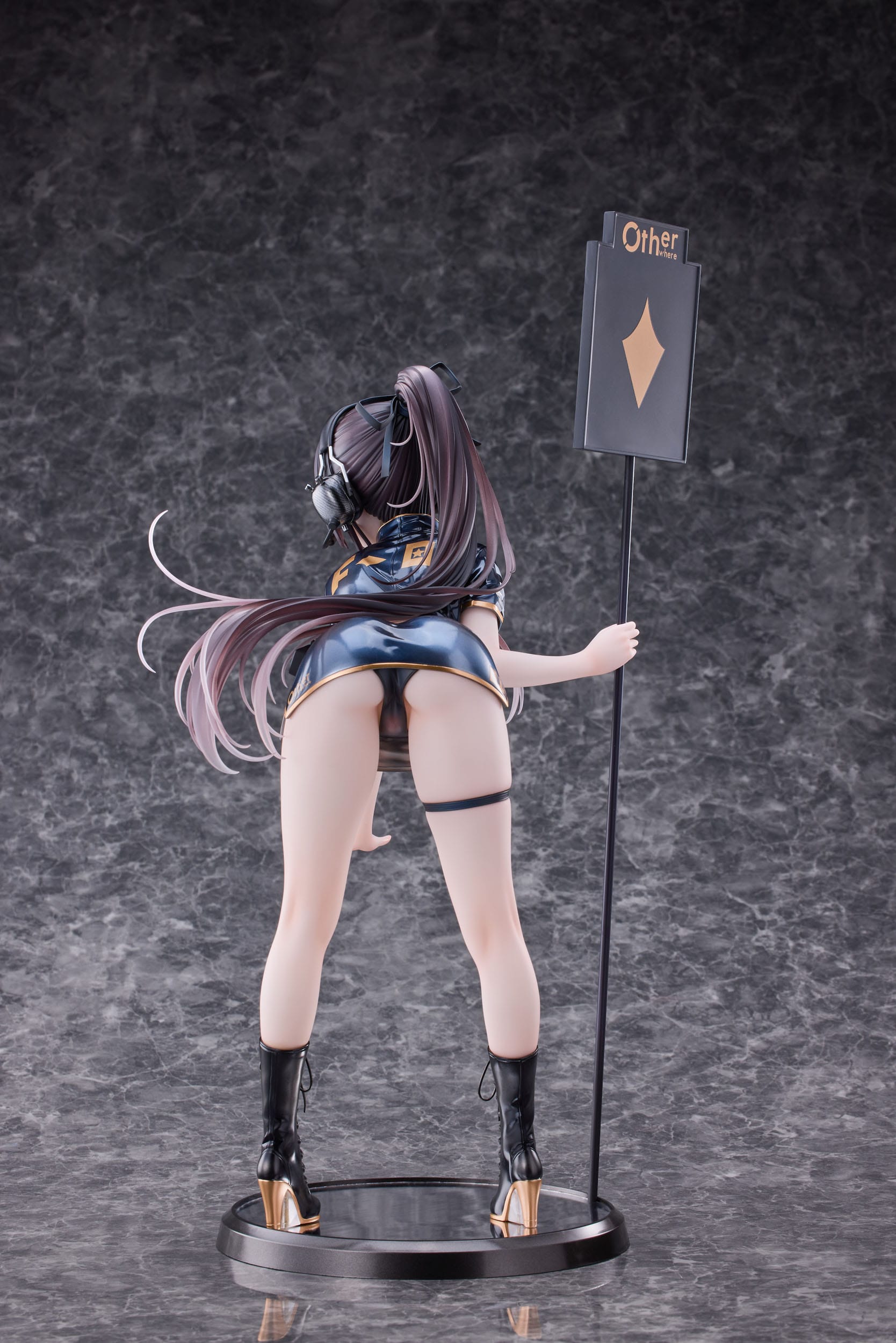 Original Character PVC Statue 1/4 Racing Girl Kurumizawa 43 cm Hentai Yokina