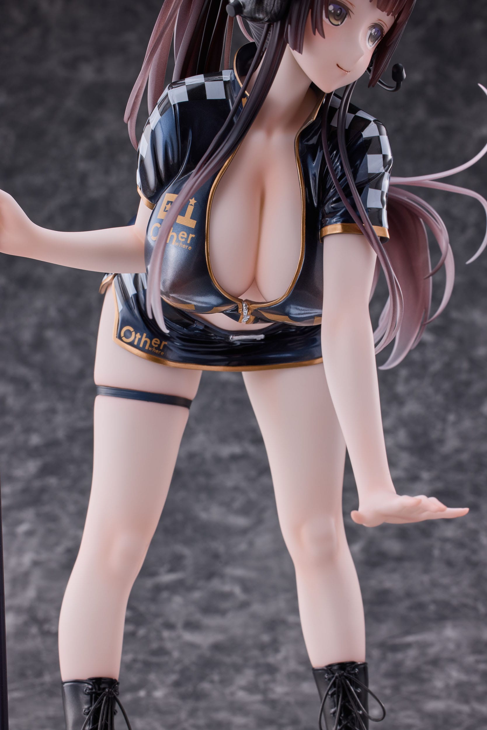 Original Character PVC Statue 1/4 Racing Girl Kurumizawa 43 cm Hentai Yokina