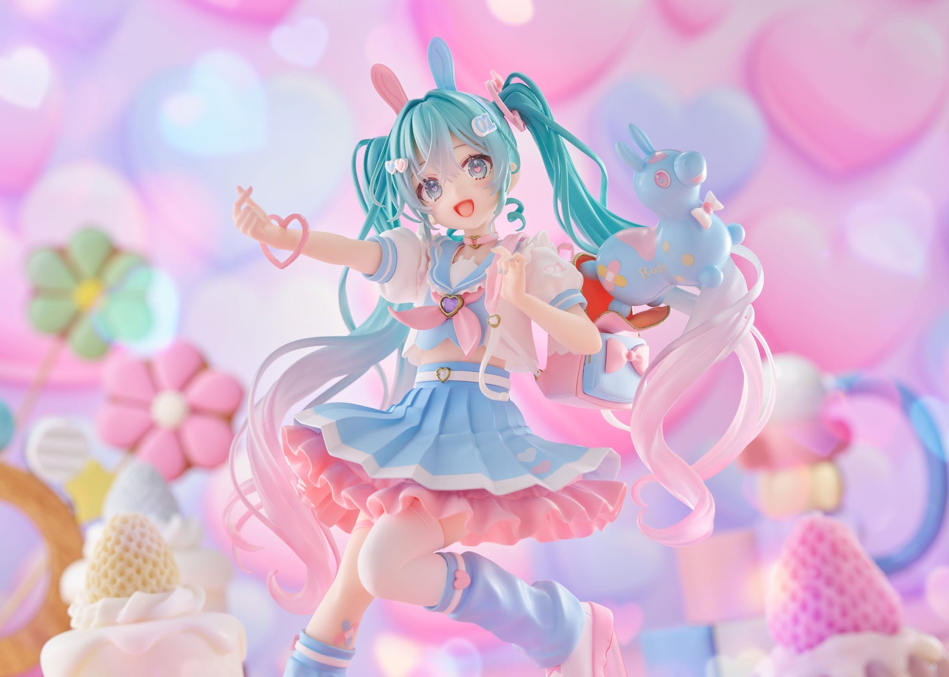 Hatsune Miku x RODY Newly Written Taito Kuji Online PVC Statue Hatsune Miku 18 cm Prizefiguren Yokina