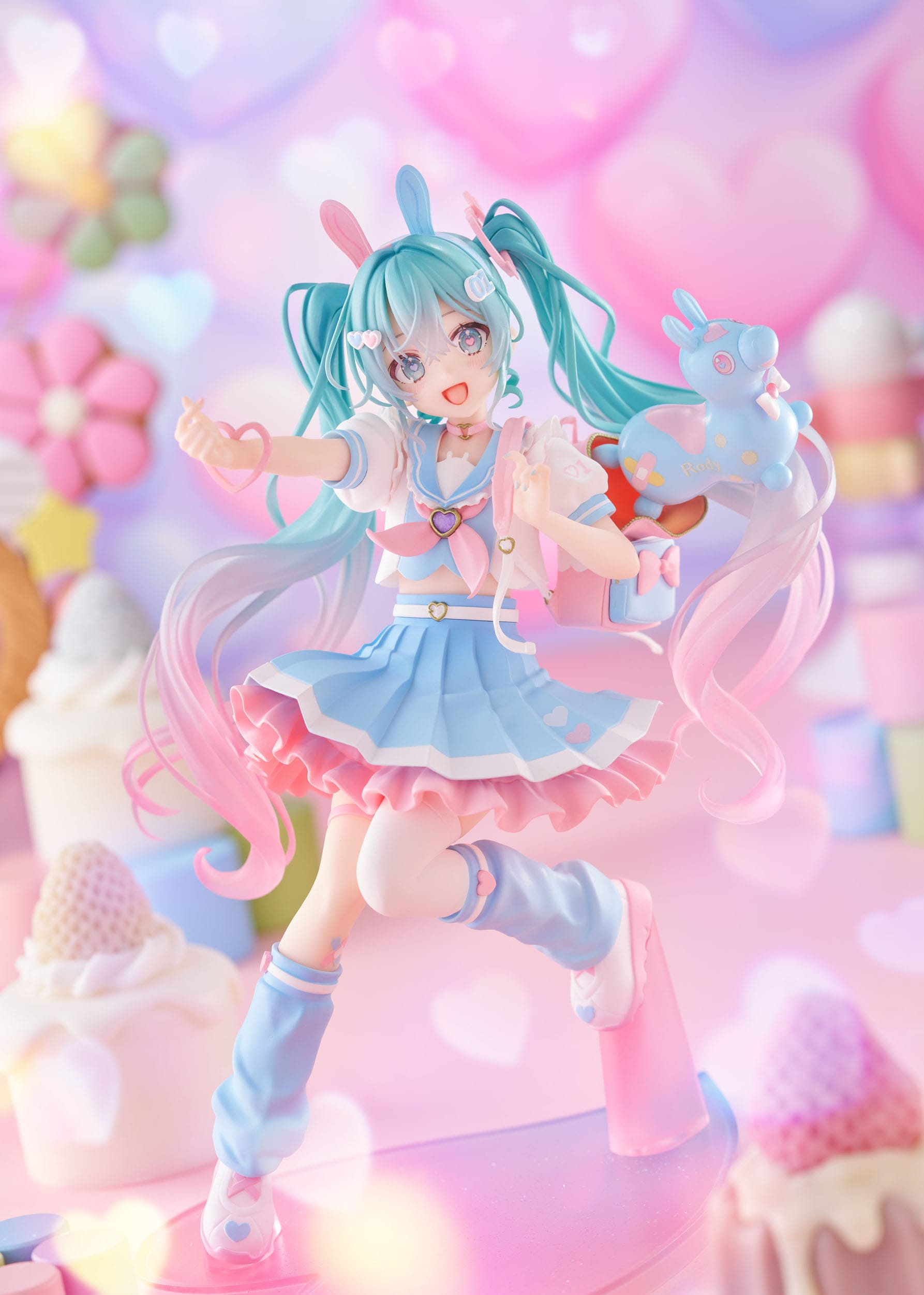 Hatsune Miku x RODY Newly Written Taito Kuji Online PVC Statue Hatsune Miku 18 cm Prizefiguren Yokina