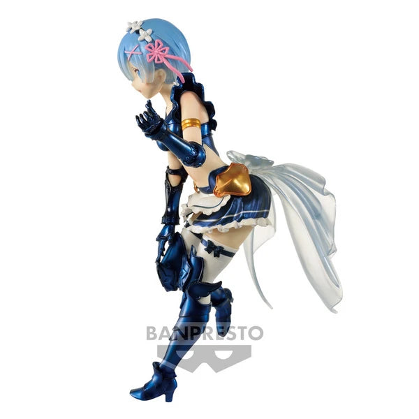 Re:Zero Starting Life in Another World Banpresto Chronicle EXQ Vol. 4 Rem (Blue Maid Armor Ver.) 21 cm Prizefiguren Yokina