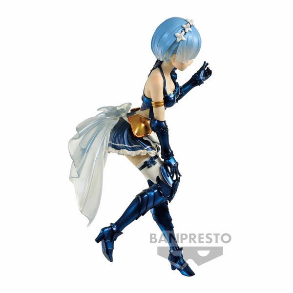 Re:Zero Starting Life in Another World Banpresto Chronicle EXQ Vol. 4 Rem (Blue Maid Armor Ver.) 21 cm Prizefiguren Yokina