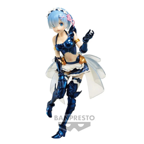 Re:Zero Starting Life in Another World Banpresto Chronicle EXQ Vol. 4 Rem (Blue Maid Armor Ver.) 21 cm Prizefiguren Yokina