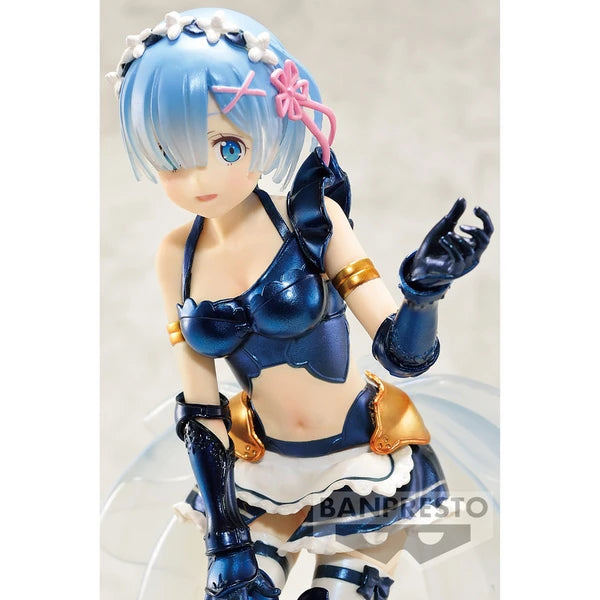 Re:Zero Starting Life in Another World Banpresto Chronicle EXQ Vol. 4 Rem (Blue Maid Armor Ver.) 21 cm Prizefiguren Yokina