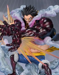 One Piece FiguartsZERO PVC Statue Monkey D. Ruffy Gear 4 Leo Bazooka Reissue 18 cm Prizefiguren Yokina
