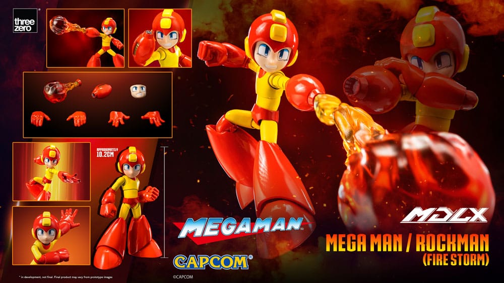 Mega Man MDLX Actionfigur Mega Man / Rockman (Fire Storm) 10 cm Figmas Yokina