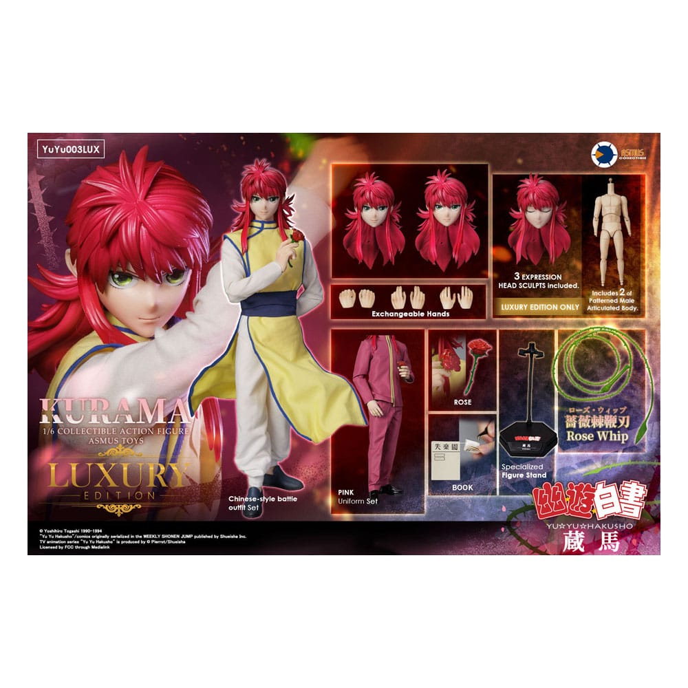 Yu Yu Hakusho Actionfigur 1/6 Kurama (Luxury Edition) 30 cm Figmas Yokina