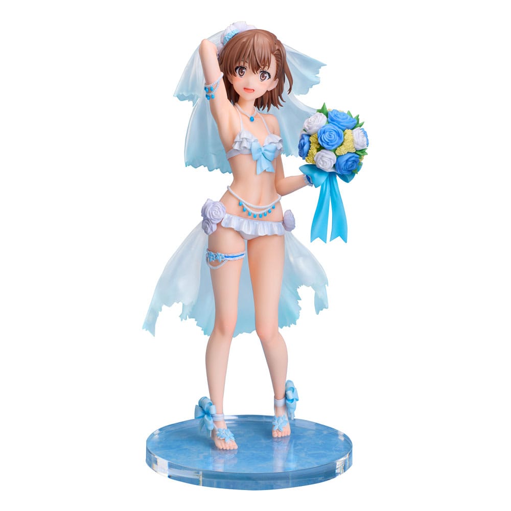 A Certain Scientific Railgun T PVC Statue 1/7 Mikoto Misaka Wedding Swimsuit Ver. 25 cm Scalefiguren Yokina