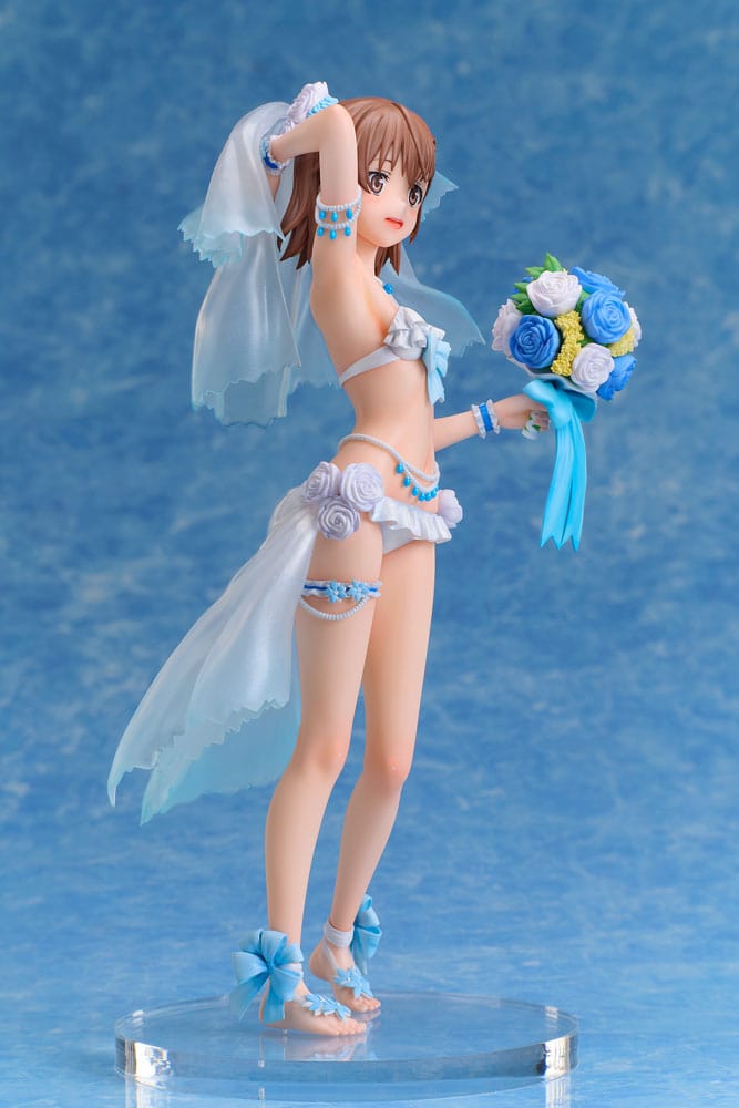 A Certain Scientific Railgun T PVC Statue 1/7 Mikoto Misaka Wedding Swimsuit Ver. 25 cm Scalefiguren Yokina