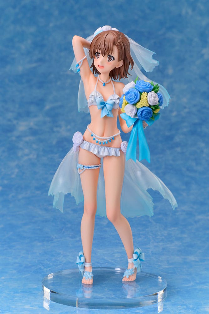 A Certain Scientific Railgun T PVC Statue 1/7 Mikoto Misaka Wedding Swimsuit Ver. 25 cm Scalefiguren Yokina