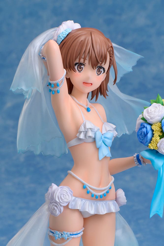 A Certain Scientific Railgun T PVC Statue 1/7 Mikoto Misaka Wedding Swimsuit Ver. 25 cm Scalefiguren Yokina