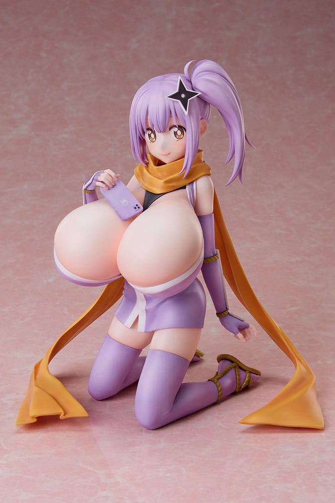 A Ninja and an Assassin Under One Roof PVC Statue 1/4 Diecut Sticker Satoko Kusagakure Huge-Breasted Ver. 23 cm Scalefiguren Yokina
