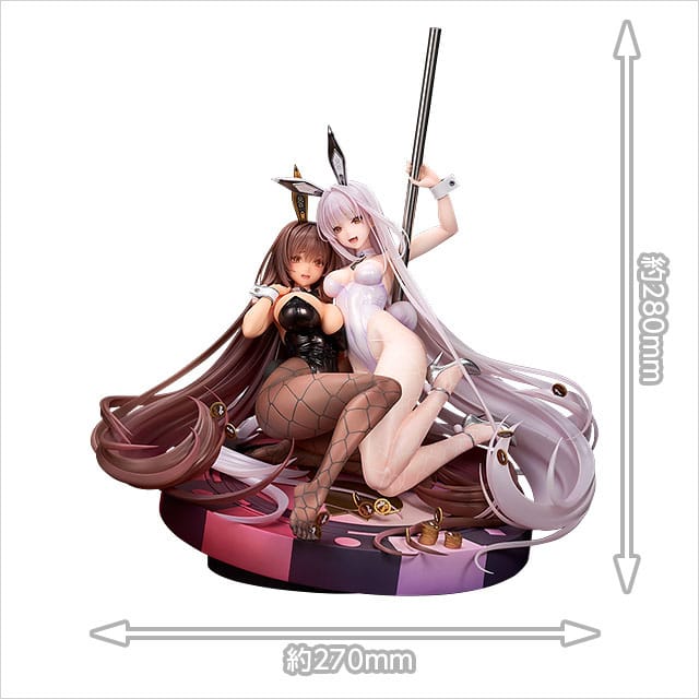 Goddess of Victory: Nikke Statue 1/7 Noir & Blanc Bunny X 777 Ver. 28 cm Scalefiguren Yokina