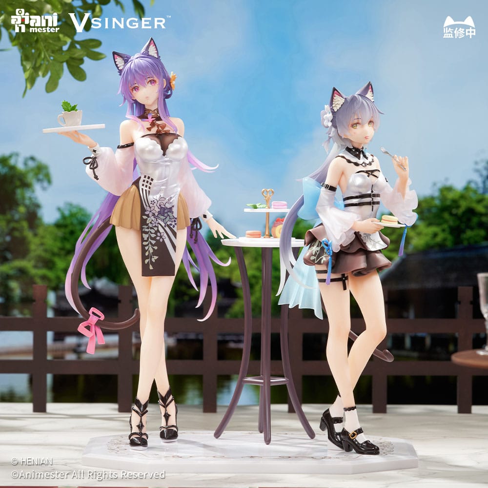 VSinger Luo Tianyi & Mo Qingxian Statuen 1/7 2er-Pack Luo Tianyi & Mo Qingxian Tea Time Melody Ver. Scalefiguren Yokina